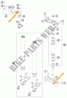 HORQUILLA / TIJA DIRECCION para KTM 1190 RC8 R WHITE 2011