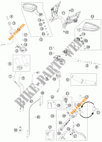 MANILLAR / MANDOS para KTM 1190 RC8 R WHITE 2011