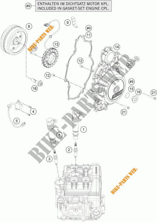 ALTA para KTM 1290 SUPER ADVENTURE WHITE ABS 2016