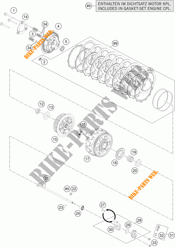 EMBRAGUE para KTM 1190 ADVENTURE R ABS 2015