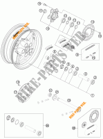 LLANTA TRASERA para KTM 1190 RC8 R WHITE 2011