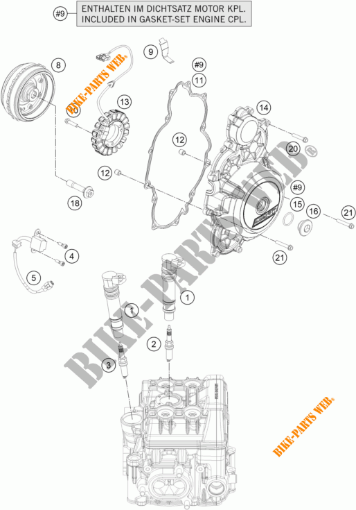 ALTA para KTM 1190 ADVENTURE ABS ORANGE 2016