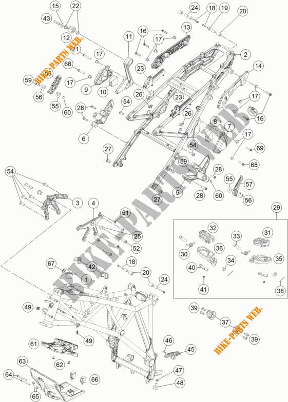 BASTIDOR para KTM 1190 ADVENTURE ABS GREY 2016