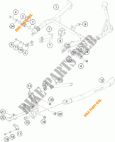 CABALLETE LATERAL / CENTRAL para KTM 1190 ADVENTURE ABS ORANGE 2016