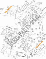 PLASTICOS para KTM 1190 ADVENTURE ABS ORANGE 2016