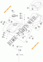 DEPOSITO / ASIENTO para KTM 1190 RC8 R WHITE 2011