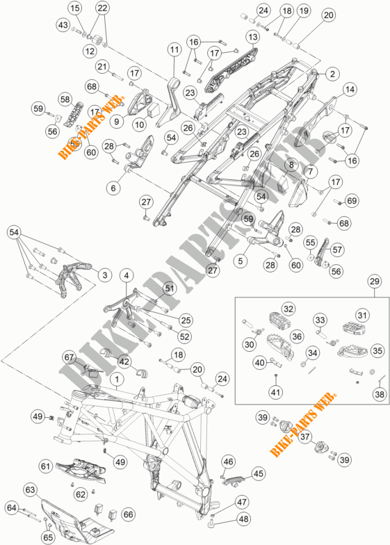 BASTIDOR para KTM 1190 ADVENTURE ABS GREY 2016
