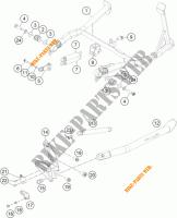 CABALLETE LATERAL / CENTRAL para KTM 1190 ADVENTURE ABS GREY 2016
