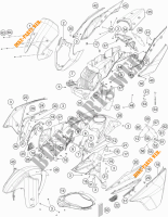 PLASTICOS para KTM 1190 ADVENTURE ABS GREY 2016