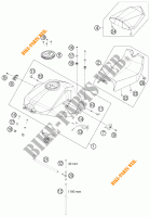 DEPOSITO / ASIENTO para KTM 1190 RC8 R BLACK 2011