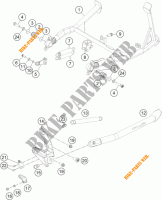 CABALLETE LATERAL / CENTRAL para KTM 1190 ADVENTURE ABS ORANGE 2015