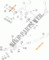 CABALLETE LATERAL / CENTRAL para KTM 1190 ADVENTURE ABS ORANGE 2015