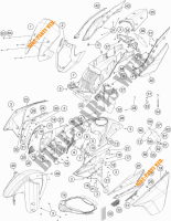 PLASTICOS para KTM 1190 ADVENTURE ABS GREY WES. 2015