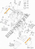 DEPOSITO / ASIENTO para KTM 1190 ADVENTURE ABS ORANGE 2015