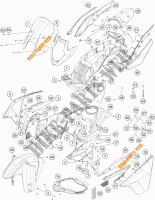 PLASTICOS para KTM 1190 ADVENTURE ABS GREY 2015
