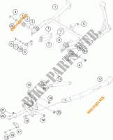 CABALLETE LATERAL / CENTRAL para KTM 1190 ADVENTURE ABS GREY 2014