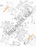 PLASTICOS para KTM 1190 ADVENTURE ABS GREY WES. 2014