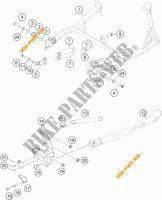 CABALLETE LATERAL / CENTRAL para KTM 1190 ADVENTURE ABS ORANGE 2014