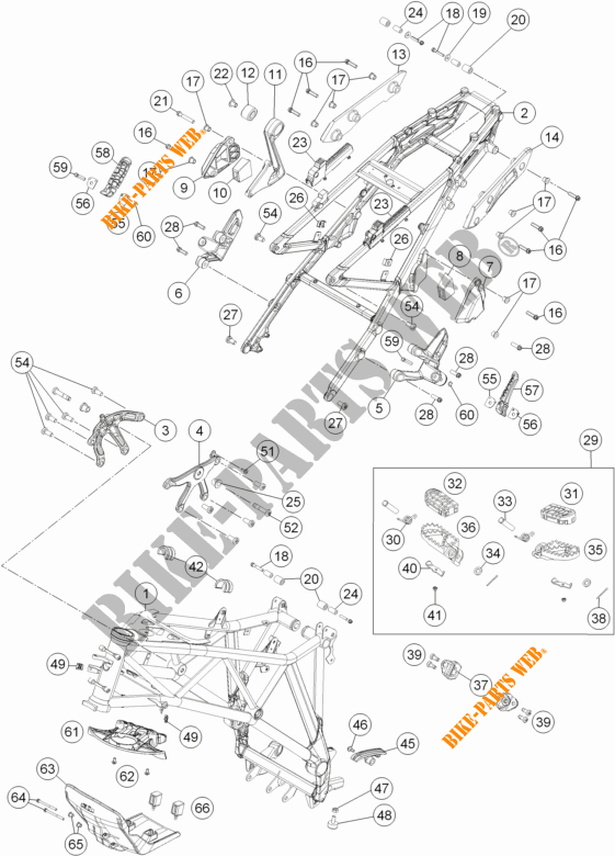 BASTIDOR para KTM 1190 ADVENTURE ABS GREY 2014