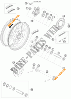 LLANTA TRASERA para KTM 1190 RC8 R LIMITED EDITION AKRAPOVIC 2010