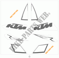 PEGATINAS para KTM 1190 RC8 R 2010