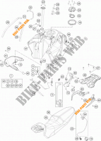DEPOSITO / ASIENTO para KTM 1050 ADVENTURE ABS 2016
