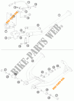 CABALLETE LATERAL / CENTRAL para KTM 990 ADVENTURE R 2012