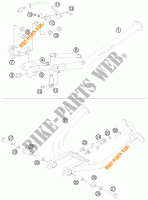 CABALLETE LATERAL / CENTRAL para KTM 990 ADVENTURE ORANGE ABS 2011