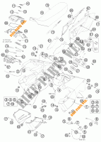 DEPOSITO / ASIENTO para KTM 990 ADVENTURE ORANGE ABS 2011
