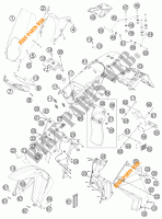 PLASTICOS para KTM 990 ADVENTURE ORANGE ABS 2011