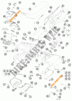 DEPOSITO / ASIENTO para KTM 990 ADVENTURE ORANGE ABS 2010
