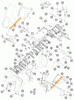 PLASTICOS para KTM 990 ADVENTURE ORANGE ABS 2010