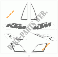 PEGATINAS para KTM 1190 RC8 R 2009