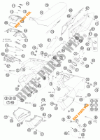 DEPOSITO / ASIENTO para KTM 990 ADVENTURE WHITE ABS 2009