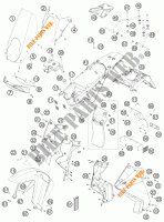 PLASTICOS para KTM 990 ADVENTURE WHITE ABS 2009