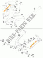 CABALLETE LATERAL / CENTRAL para KTM 990 ADVENTURE ORANGE ABS 2007