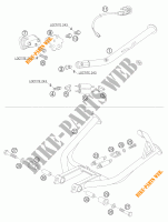 CABALLETE LATERAL / CENTRAL para KTM 950 ADVENTURE S 2005