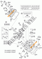 CULATA DELANTERA para KTM 950 ADVENTURE ORANGE 2006