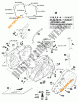 CARTERES CIGÜEÑAL para KTM 640 ADVENTURE R D 1998