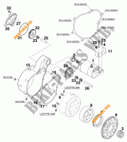 MOTOR ARRANQUE para KTM 640 ADVENTURE R 2000