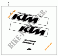 PEGATINAS para KTM 640 ADVENTURE R 2000