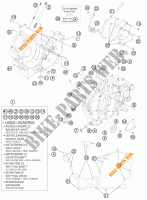 CARTERES CIGÜEÑAL para KTM 990 SUPERMOTO T WHITE ABS 2012