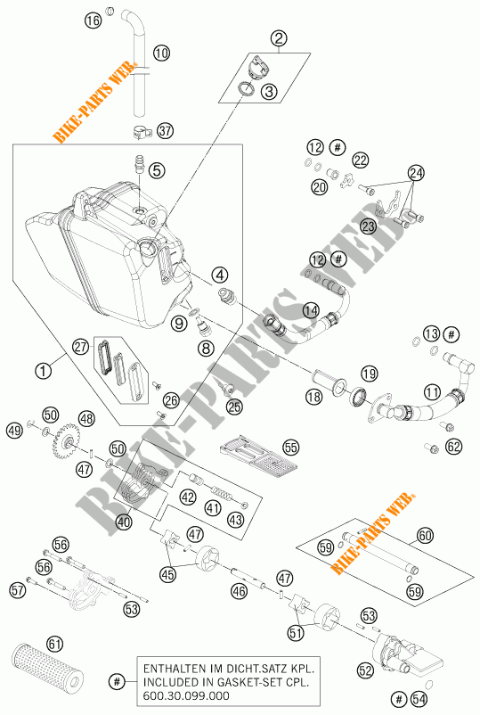 BOMBA DE OLIO para KTM 990 SUPERMOTO R 2012