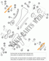 DISTRIBUCION para KTM 1190 RC8 ORANGE 2010