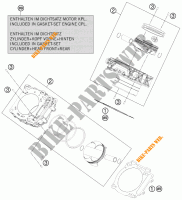 CILINDRO para KTM 1190 RC8 ORANGE 2010