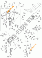 DEPOSITO / ASIENTO para KTM 950 SUPERMOTO ORANGE 2007