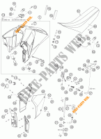 DEPOSITO / ASIENTO para KTM 950 SUPERMOTO BLACK 2006