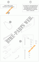 HERRAMIENTAS / MANUAL / OPCIONES para KTM 1190 RC8 WHITE 2010