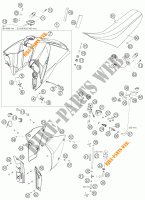 DEPOSITO / ASIENTO para KTM 950 SUPERMOTO ORANGE 2005