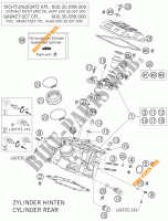 CULATA TRASERA para KTM 950 SUPERMOTO ORANGE 2005